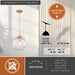 Vaxcel - P0457 - One Light Pendant - Linden - Muted Brass