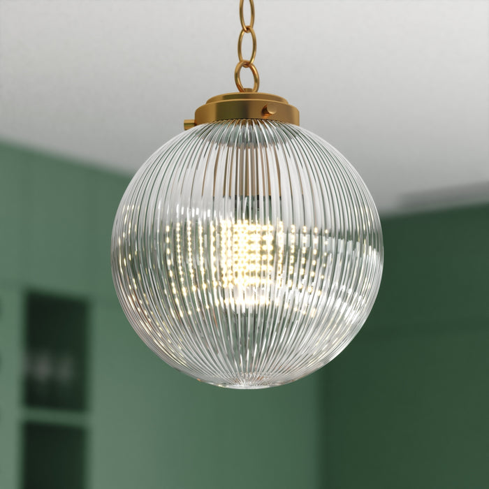 Vaxcel - P0457 - One Light Pendant - Linden - Muted Brass