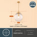 Vaxcel - P0457 - One Light Pendant - Linden - Muted Brass