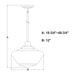 Vaxcel - P0459 - One Light Pendant - Eastgate - Satin Nickel