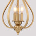 Vaxcel - P0465 - Three Light Pendant - Monrovia - Muted Brass