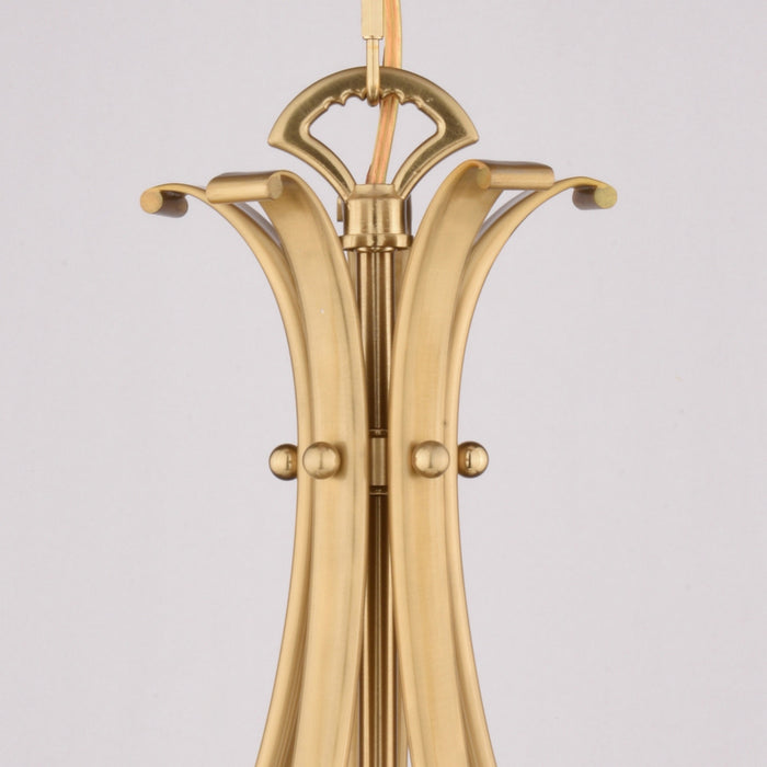Vaxcel - P0465 - Three Light Pendant - Monrovia - Muted Brass