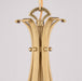 Vaxcel - P0465 - Three Light Pendant - Monrovia - Muted Brass