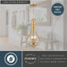 Vaxcel - P0465 - Three Light Pendant - Monrovia - Muted Brass