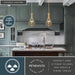 Vaxcel - P0465 - Three Light Pendant - Monrovia - Muted Brass