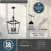 Vaxcel - P0466 - Four Light Pendant - Cottage Grove - Matte Black