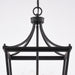 Vaxcel - P0466 - Four Light Pendant - Cottage Grove - Matte Black