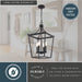 Vaxcel - P0466 - Four Light Pendant - Cottage Grove - Matte Black