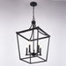 Vaxcel - P0467 - Five Light Pendant - Cottage Grove - Matte Black