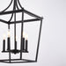 Vaxcel - P0467 - Five Light Pendant - Cottage Grove - Matte Black