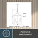 Vaxcel - P0467 - Five Light Pendant - Cottage Grove - Matte Black