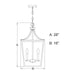Vaxcel - P0467 - Five Light Pendant - Cottage Grove - Matte Black