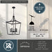 Vaxcel - P0467 - Five Light Pendant - Cottage Grove - Matte Black