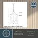Vaxcel - P0467 - Five Light Pendant - Cottage Grove - Matte Black