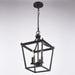 Vaxcel - P0477 - Three Light Pendant - Cottage Grove - Matte Black