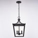 Vaxcel - P0477 - Three Light Pendant - Cottage Grove - Matte Black