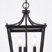 Vaxcel - P0477 - Three Light Pendant - Cottage Grove - Matte Black