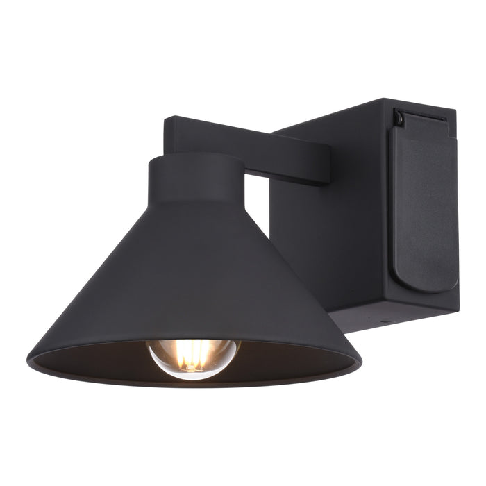Vaxcel - T0797 - One Light Outdoor Wall Mount - Sumner - Matte Black