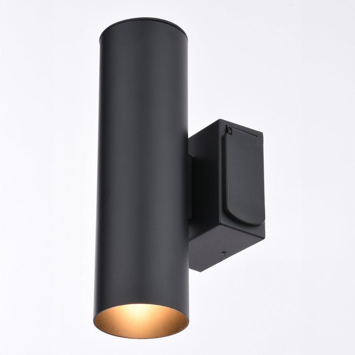 Vaxcel - T0798 - Two Light Outdoor Wall Mount - Chiasso - Textured Black