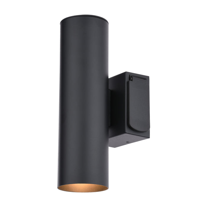 Vaxcel - T0798 - Two Light Outdoor Wall Mount - Chiasso - Textured Black