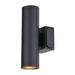 Vaxcel - T0798 - Two Light Outdoor Wall Mount - Chiasso - Textured Black