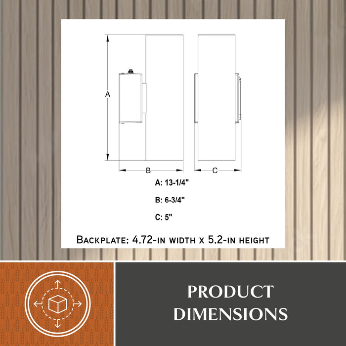 Vaxcel - T0798 - Two Light Outdoor Wall Mount - Chiasso - Textured Black