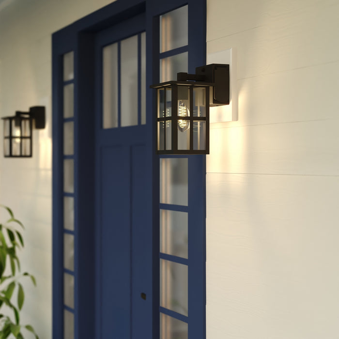 Vaxcel - T0799 - One Light Outdoor Wall Mount - Maywood - Matte Black