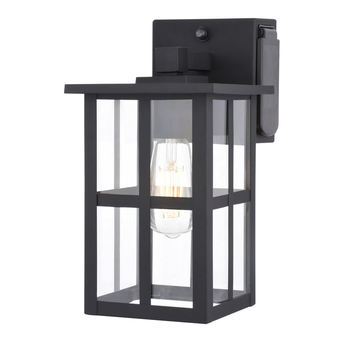 Vaxcel - T0799 - One Light Outdoor Wall Mount - Maywood - Matte Black