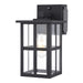 Vaxcel - T0799 - One Light Outdoor Wall Mount - Maywood - Matte Black
