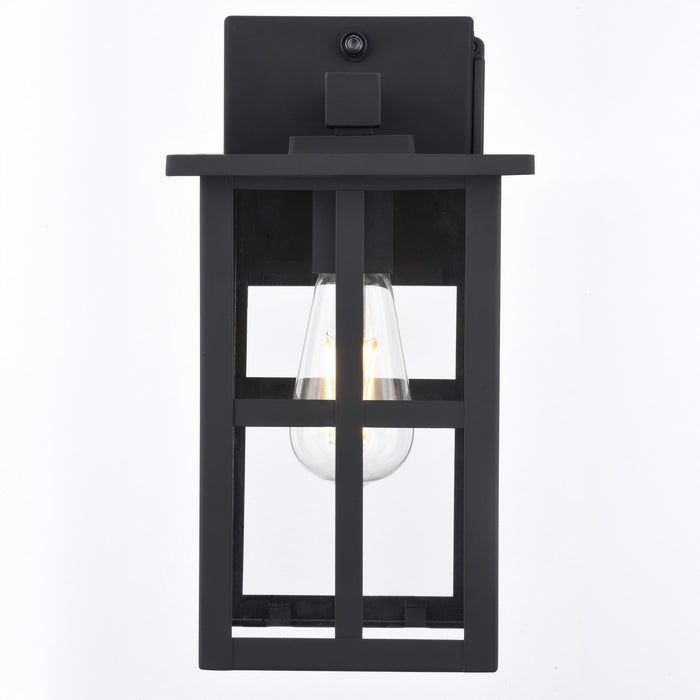 Vaxcel - T0799 - One Light Outdoor Wall Mount - Maywood - Matte Black