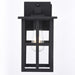Vaxcel - T0799 - One Light Outdoor Wall Mount - Maywood - Matte Black
