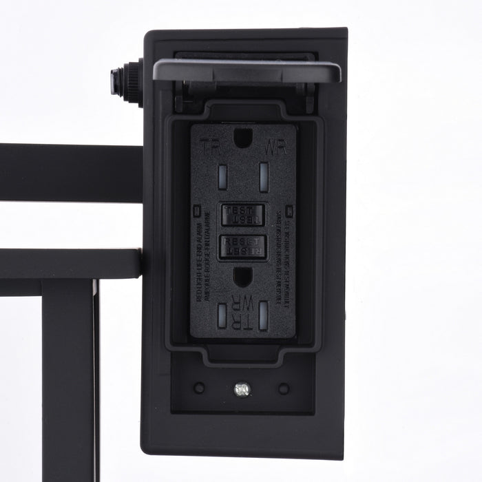 Vaxcel - T0799 - One Light Outdoor Wall Mount - Maywood - Matte Black