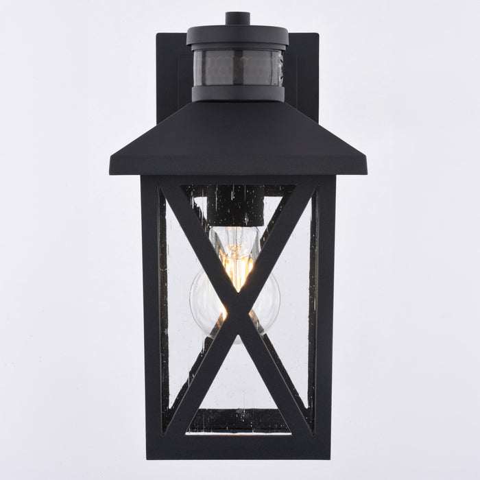Vaxcel - T0843 - One Light Outdoor Motion Sensor Wall Light - Rockford - Textured Black