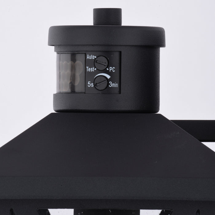 Vaxcel - T0843 - One Light Outdoor Motion Sensor Wall Light - Rockford - Textured Black