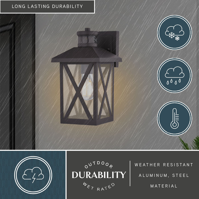 Vaxcel - T0844 - One Light Outdoor Motion Sensor Wall Light - Rockford - Bronze