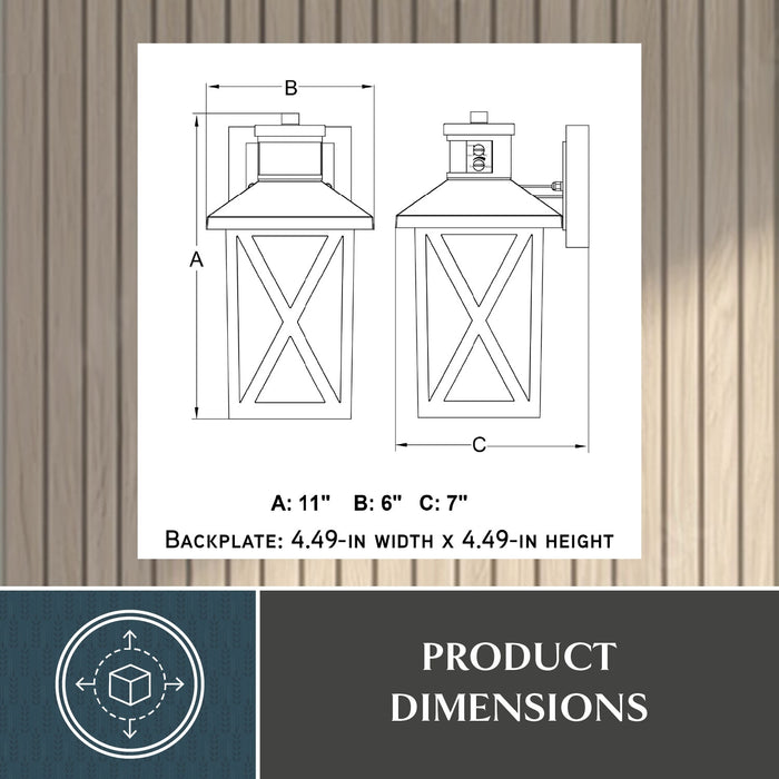 Vaxcel - T0844 - One Light Outdoor Motion Sensor Wall Light - Rockford - Bronze
