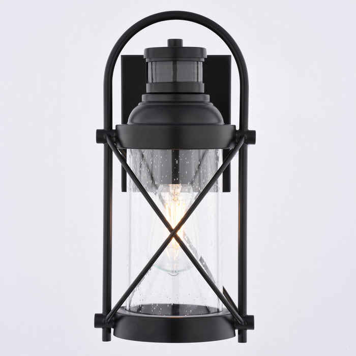 Vaxcel - T0846 - One Light Outdoor Motion Sensor Wall Light - Westfield - Matte Black