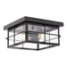 Vaxcel - T0847 - Two Light Outdoor Flush Mount - Manchester - Matte Black