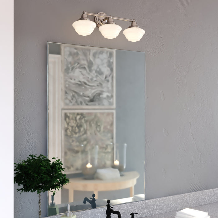 Vaxcel - W0565 - Three Light Vanity - Eastgate - Satin Nickel