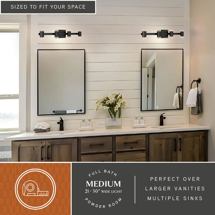 Vaxcel - W0585 - LED Vanity - Sunset Hill - Matte Black