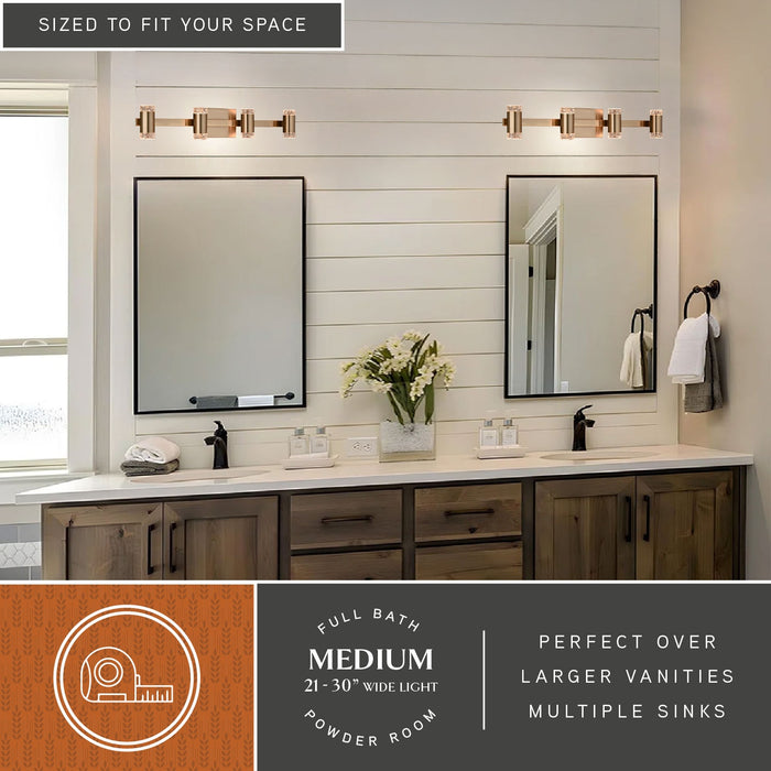 Vaxcel - W0586 - LED Vanity - Sunset Hill - Muted Brass