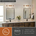 Vaxcel - W0586 - LED Vanity - Sunset Hill - Muted Brass