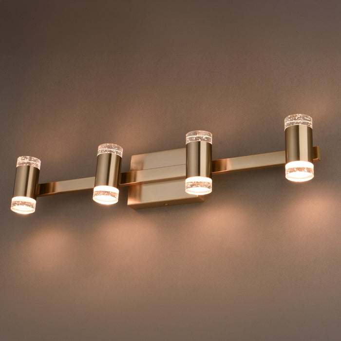Vaxcel - W0586 - LED Vanity - Sunset Hill - Muted Brass