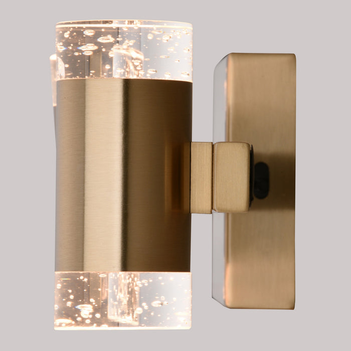 Vaxcel - W0586 - LED Vanity - Sunset Hill - Muted Brass