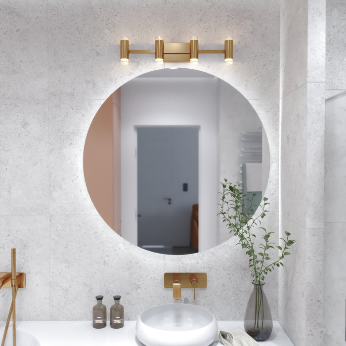 Vaxcel - W0586 - LED Vanity - Sunset Hill - Muted Brass