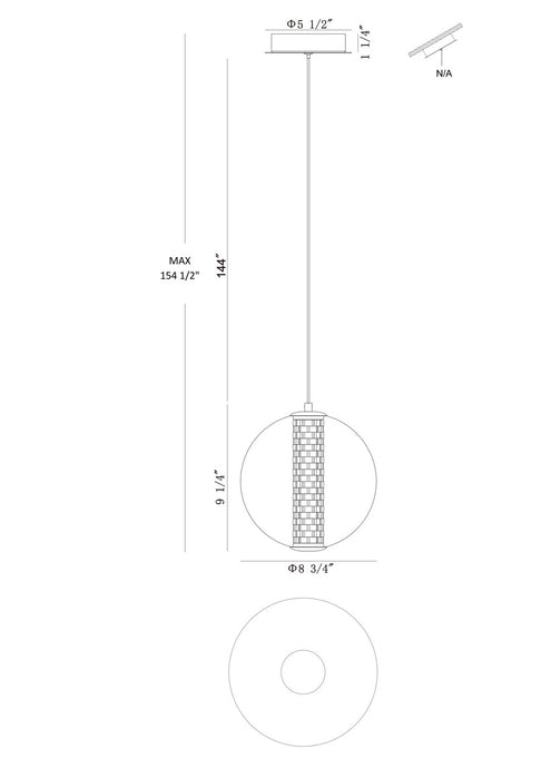 Eurofase - 45735-035 - LED Pendant - Atomo - Matte Black
