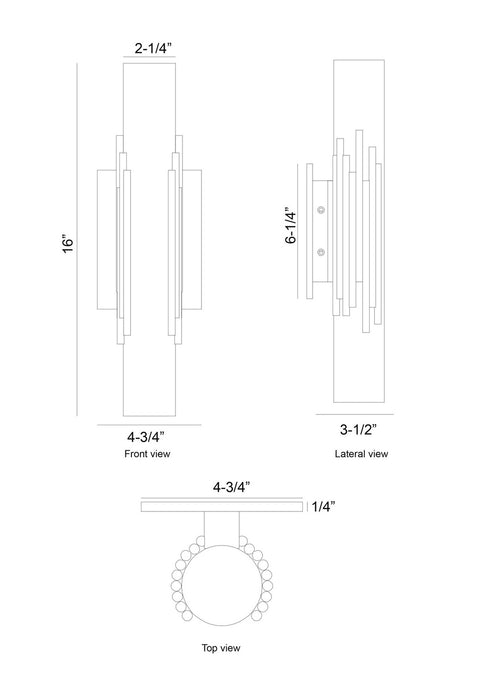 Eurofase - 49031-027 - LED Wall Sconce - Venna - Polished Nickel