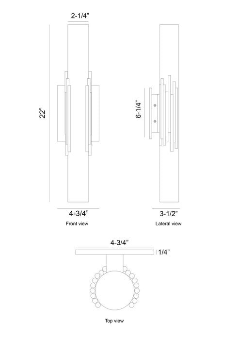 Eurofase - 49033-021 - LED Wall Sconce - Venna - Polished Nickel