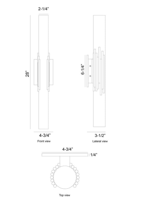 Eurofase - 49035-025 - LED Wall Sconce - Venna - Polished Nickel