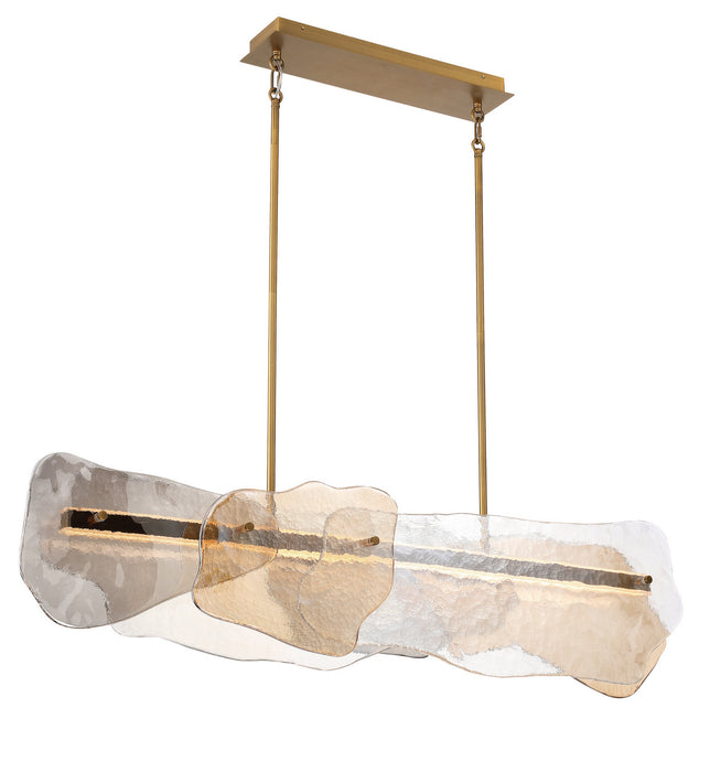 Eurofase - 50461-028 - LED Linear Chandelier - Grotto - Antique Brass